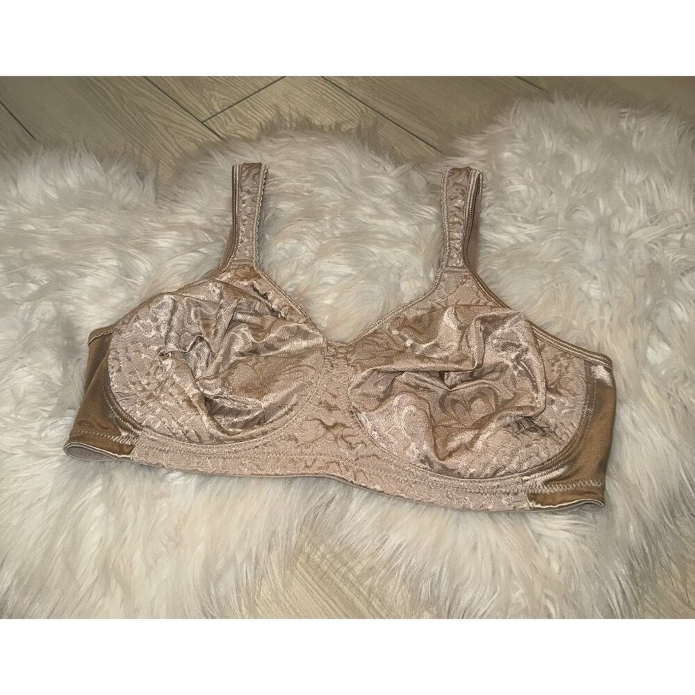 Playtex 4745 18 Hour Ultimate Lift Support Full Figure Bra Floral 40DD Beige